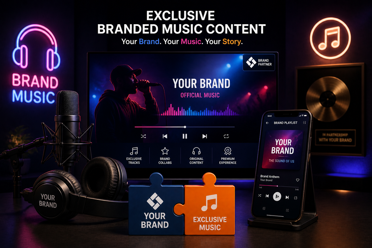 Exclusive Branded Music Content Services in India